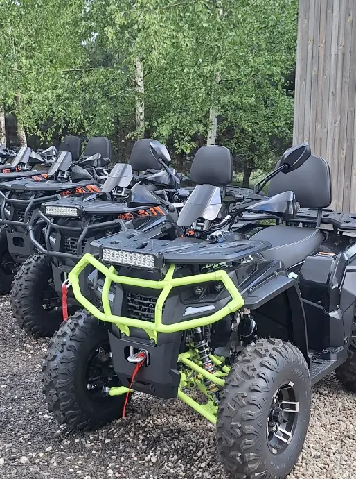 Квадроциклы в ряд